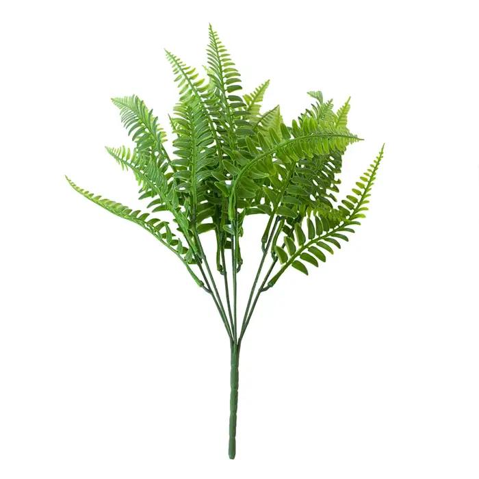 Fougère Boston Artificielle, Fausses Plantes, Fougères, Arbres Verts, Extérieur, Degré UV, Pas de Décoloration, Jardin, Porche, Fenêtre, Boîte, Décor