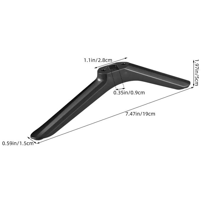Pieds de support TV avec vis, pieds de remplacement pour téléviseurs, socle de table, pied de montage pour téléviseurs intelligents de 32 pouces