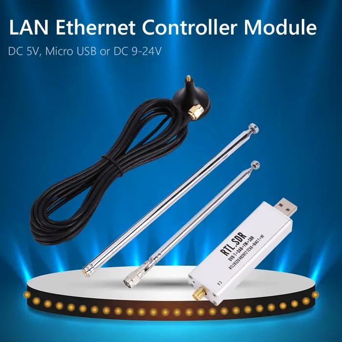 ABAC-pour RTL-SDR Blog RTL SDR V3 R820T2 RTL2832U 1PPM TCXO SMA RTLSDR Radio définie par logiciel avec antenne polyvalente