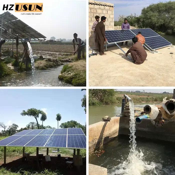 Pompe d'irrigation d'eau Submersible agricole à énergie solaire de 10 HP pour les fermes système de pompage