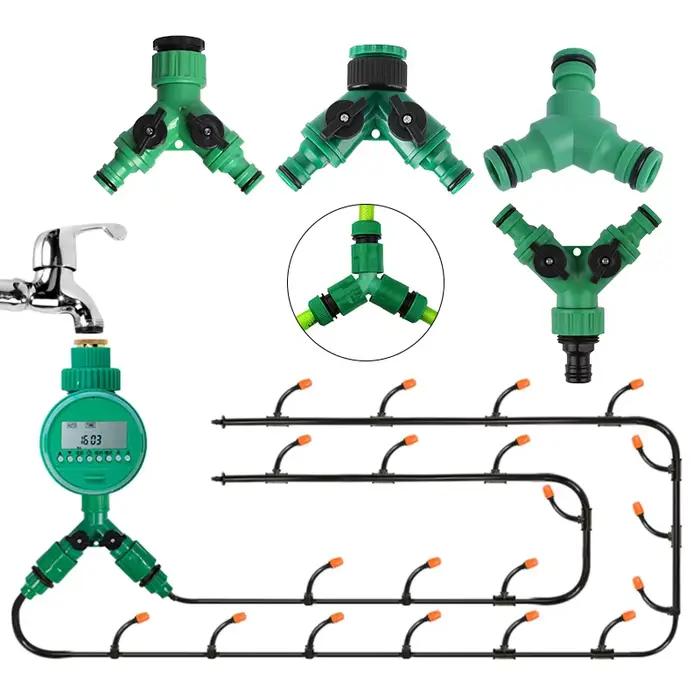Tuyau d'arrosage Y connecteur rapide 1/2 "3/4"
