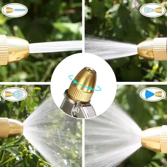 Pulvérisateur d'eau de jardin en métal à haute pression avec Jet de tuyau pour l'arrosage de cour de lavage de voiture