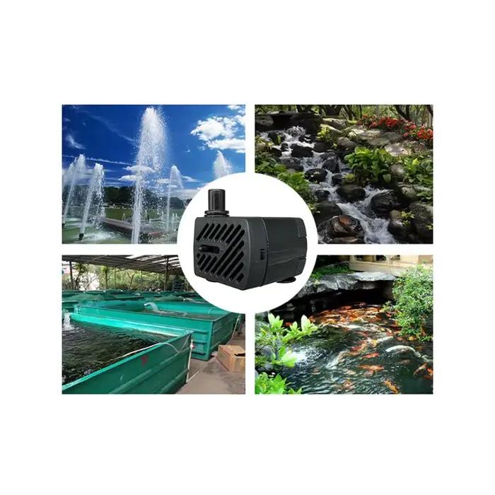 Pompe Submersible 220V 3W quatre lumières LED Aquarium étang lueur rocaille fontaine