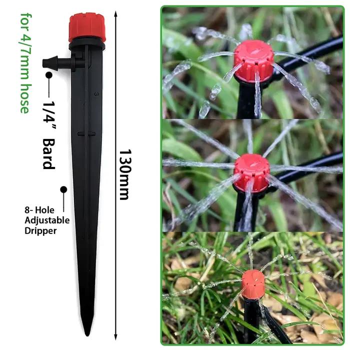 Kit de système d'arrosage automatique d'irrigation goutte-à-goutte de jardin