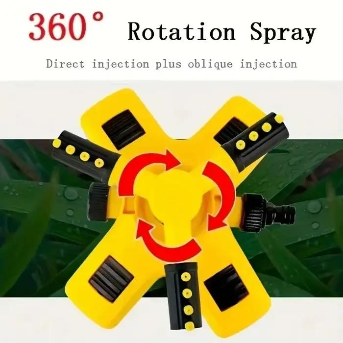 Ensemble de tuyaux d'eau rotatifs automatiques à 360 degrés