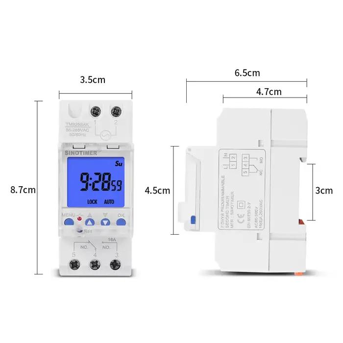 Minuterie Programmable de deuxième intervalle de 7 jours