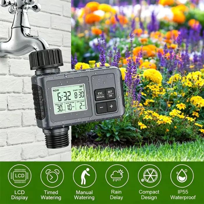 Programmateur d'arrosage automatique intelligent avec écran LCD