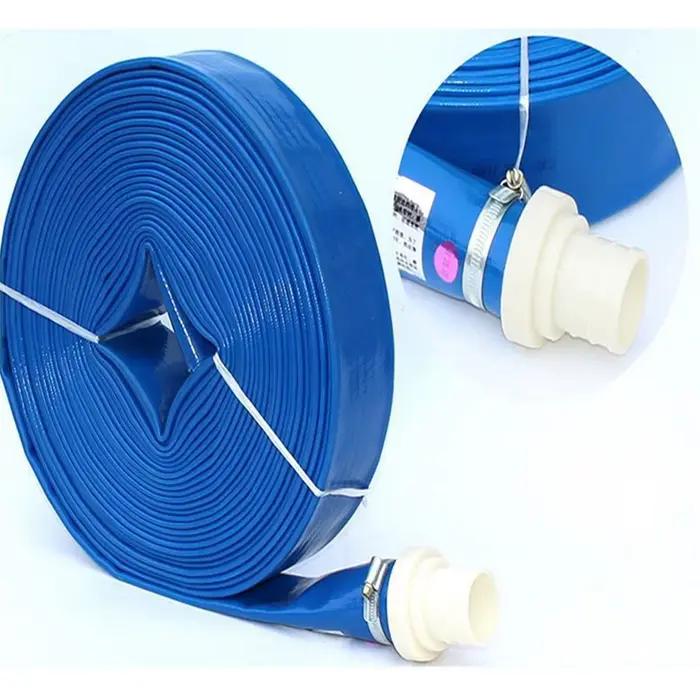 20 m/rouleau tuyau de ceinture d'eau bleue 1''1.5''2'' PVC cour