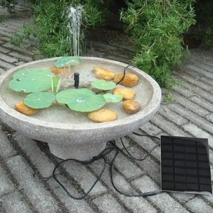 Kit de pompe à eau solaire pour décoration de jardin