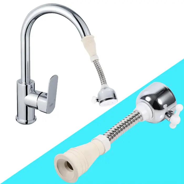 Accessoire de cuisine aérateur de robinet 360° réglable en plastique ABS pour économiser de l'eau et faciliter le nettoyage des assiettes ustensiles et légumes occasions quotidiennes et cadeaux familiaux