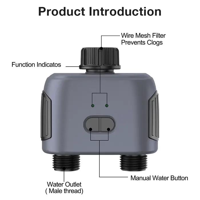 Contrôleur de minuterie d'arrosage Tuya Zigbee/Bluetooth