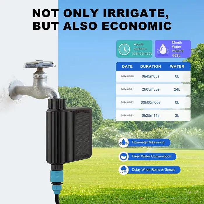 Programmateur d'arrosage intelligent Tuya à énergie solaire