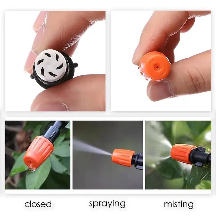 Système d'irrigation goutte-à-goutte réglable 40 pièces avec micro-émetteurs pour l'arrosage de jardin et l'entretien efficace des plantes