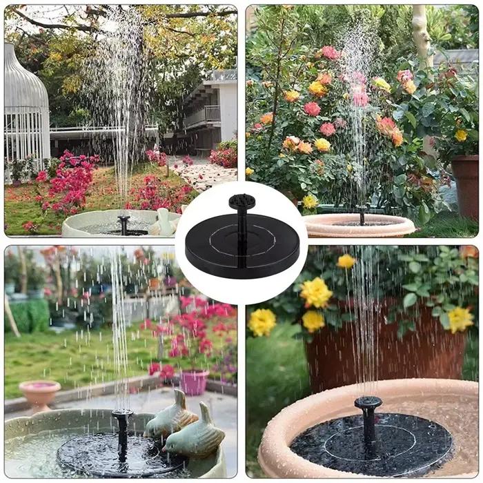 Fontaine à cascade miniature solaire pour piscine