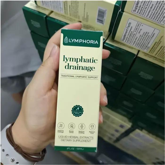 Gouttes liquides pour drainage lymphatique - Complément alimentaire pour soutenir le système immunitaire et lymphatique, mélange d'herbes naturelles, favorise la circulation lymphatique et la récupéra