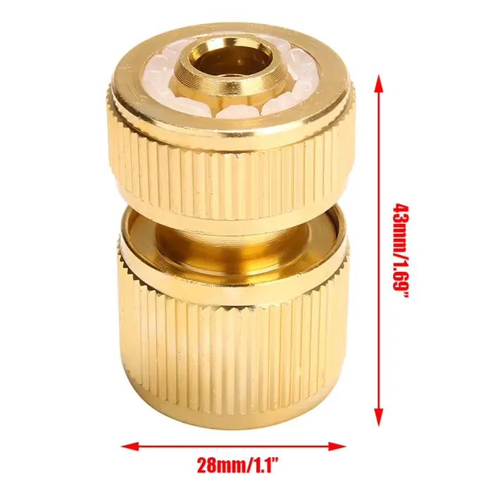 Adapteur de tuyau recouvert de laiton connecteur pivotant connexion rapide jardin irrigation lavage voiture occasions spéciales