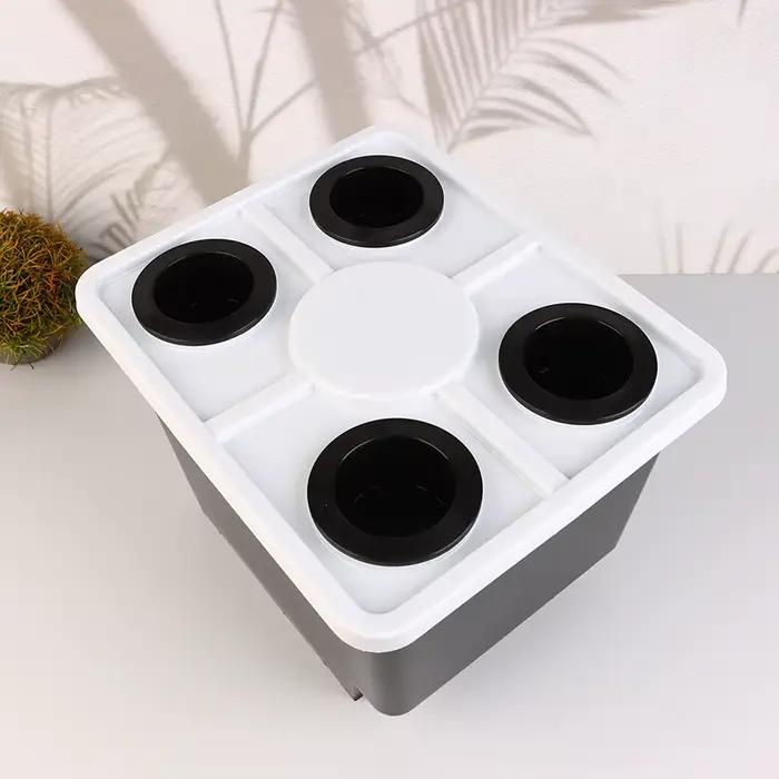 Seau de système hydroponique avec coudes de Siphon