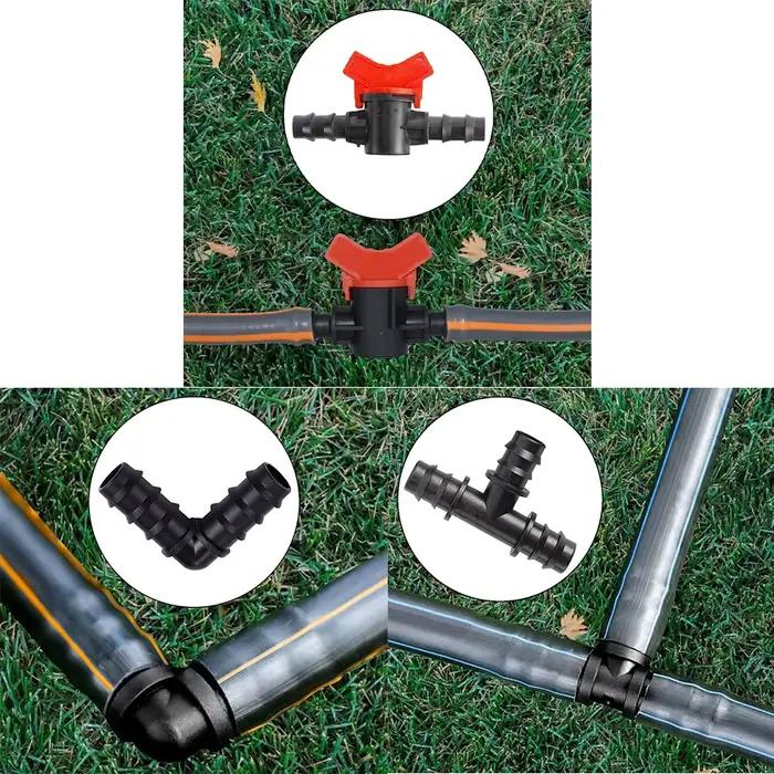 Raccords cannelés pour tuyaux d'irrigation de jardin connecteurs d'eau de jardin en argent bleu or gris noir vert irrigation goutte-à-goutte système d'irrigation jardinateurs occasions spéciales