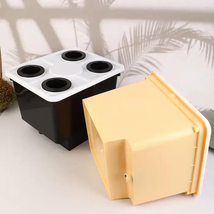Seau de système hydroponique avec coudes de Siphon