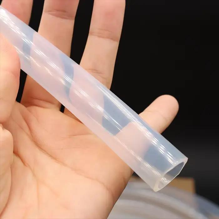 Tuyau en caoutchouc de Silicone Transparent de qualité alimentaire 2 3 4 5 6 7 8 9 10 12mm