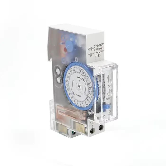 Minuterie mécanique analogique, 24 heures, 110V/220-240VAC, SUL180A, Rail Din