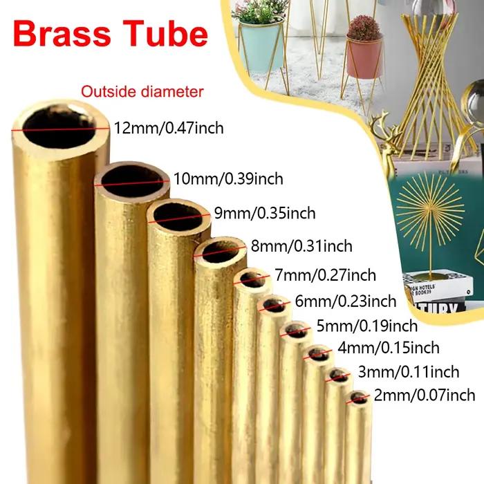 Diamètre du Tube en laiton 2/3/4/5/6/7/8/9/10/11/12/13/14/15mm longueur 300mm 0.5mm tube rond tige en laiton outil de coupe de modélisation