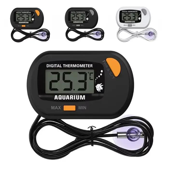 Thermomètre numérique pour aquarium avec ventouse, capteur de température, testeur, mesure et contrôle de la température