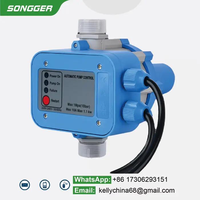 Contrôleur intelligent de pression pour pompe à eau 220-240V automatique filetage G1 G1-1/4 G1-1/2 système d’alimentation domestique et irrigation agricole