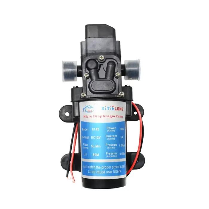 Pompe à membrane haute pression pour kit d'arrosage haute pression 60W 80W 100W DC 12V 24V auto-amorçante irrigation jardin occassions spéciales