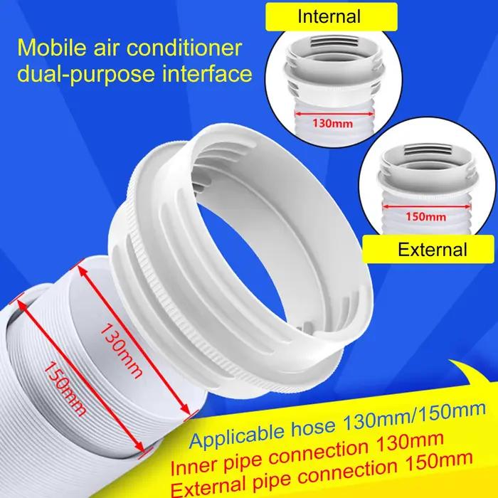 Connecteur de tuyau d'échappement de climatiseur Mobile ABS 13/15CM
