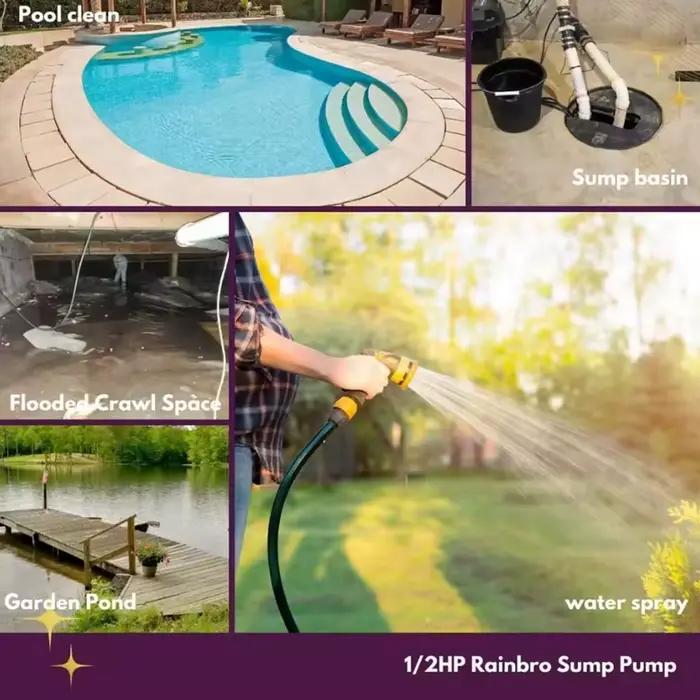 Pompe submersible domestique 220V pour eaux usées