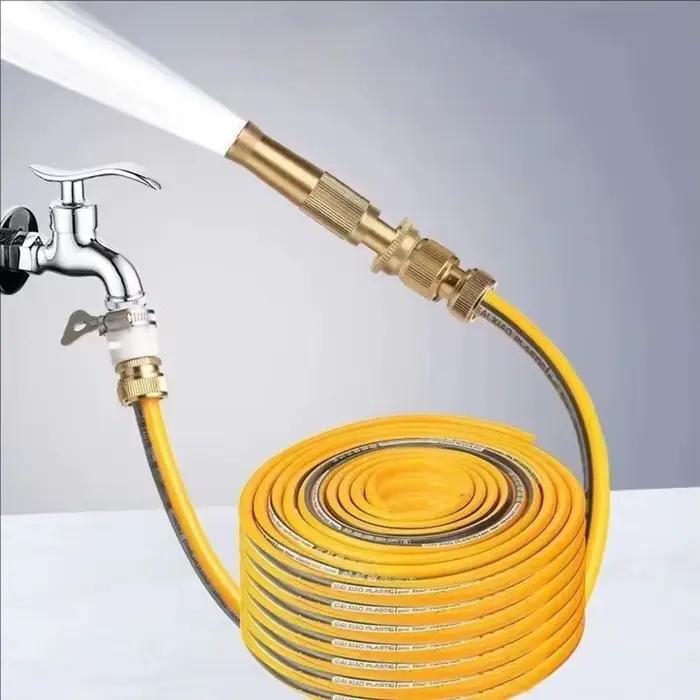 Enrouleur de tuyau d'arrosage en plastique jaune pour jardin et lavage de voitureUsageIdOccasionsSpéciales
