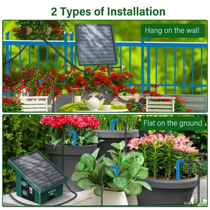 Système d'irrigation solaire pour jardin balcon Irrigation goutte