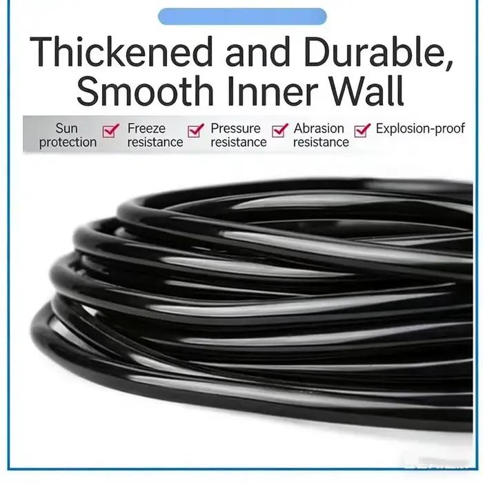 Système d'irrigation goutte-à-goutte en PVC pour jardin, tuyau de 1 à 100 mètres, avec perforation pour canaux d'irrigation, facile à installer et utiliser pour jardins résidentiels et commerciaux