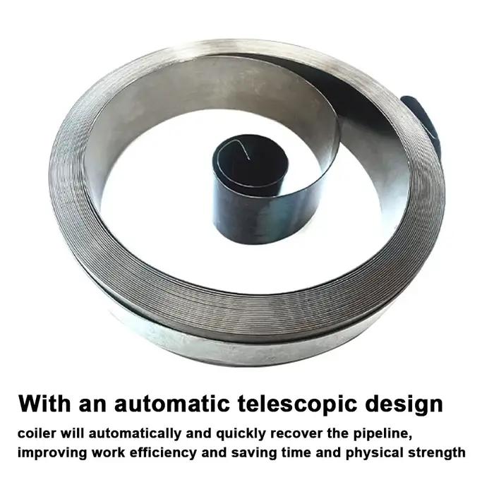 Enrouleur de tuyau à rembobinage automatique robuste de 10m avec bobine de montage mural Compatible eau/air à coupleur rapide pour industriel et Commercial