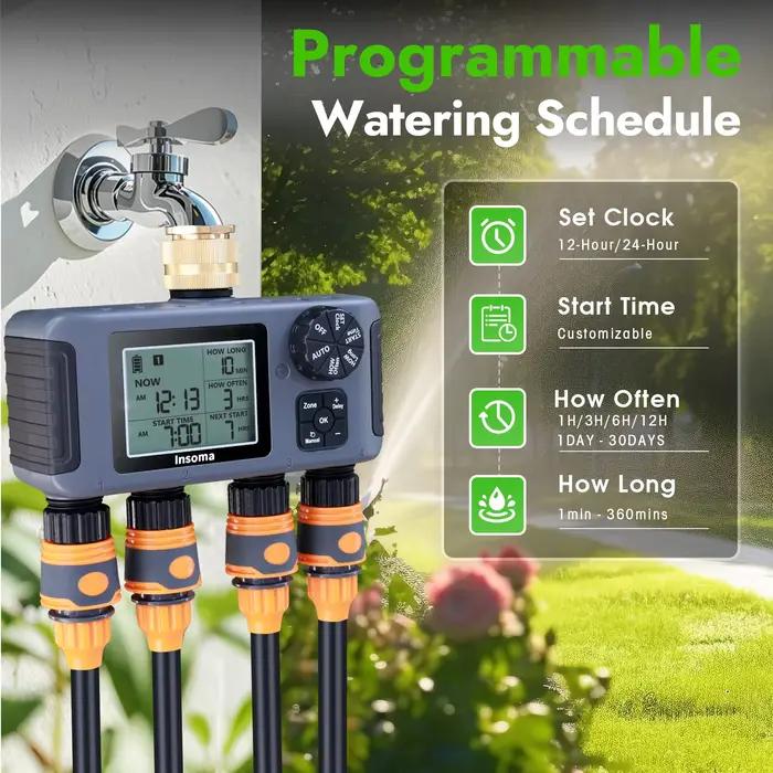 Minuterie d'eau automatique à 4 sorties