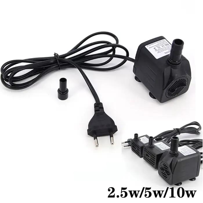 AC 220V EU US Plug 2.5W 5w 10w 16w 25w pompe à eau Submersible Aquarium fontaine