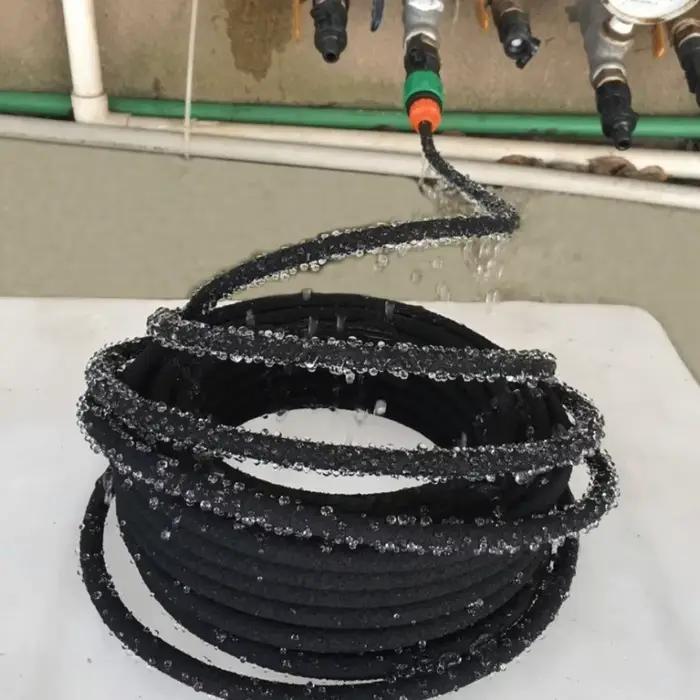 Tuyau d'irrigation micro-perforé anti-âge en caoutchouc à connexion rapide