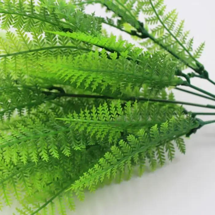 Plantes artificielles en plastique vertes, 7 branches de fougères, accessoires photo, décoration florale pour la maison