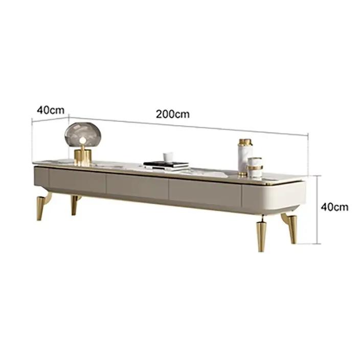 Meubles de télévision italiens modernes Design tiroirs Style Table de télévision Premium luxe à la mode élégant Muebles Para Hogar meubles de salon