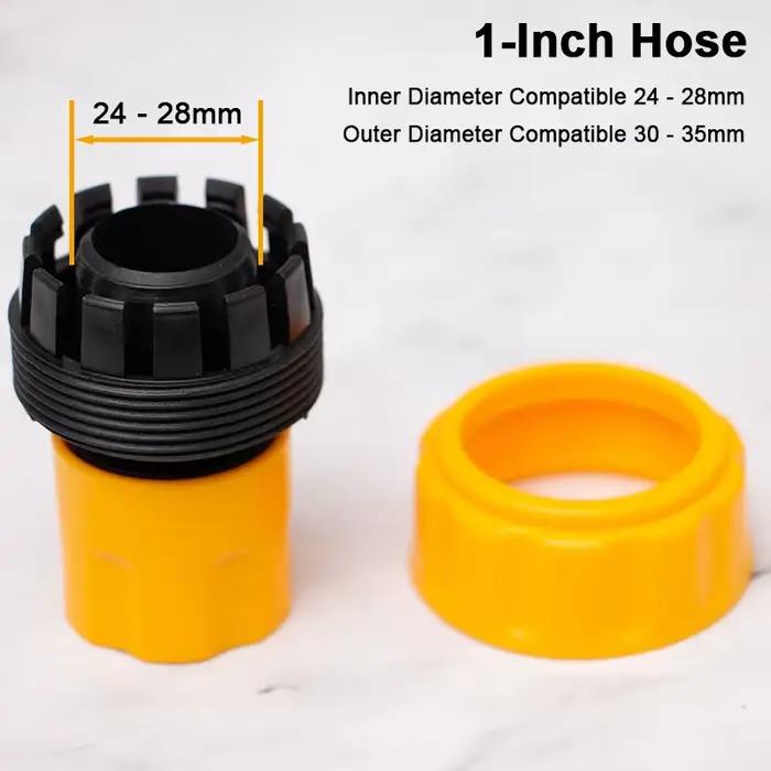 Connecteur de tuyau d'arrosage de 1 pouce