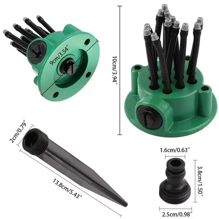 Arroseur automatique multi-directionnel à 360 degrés pour jardin