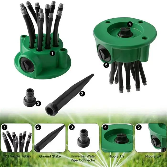 Arroseur automatique multi-directionnel à 360 degrés pour jardin