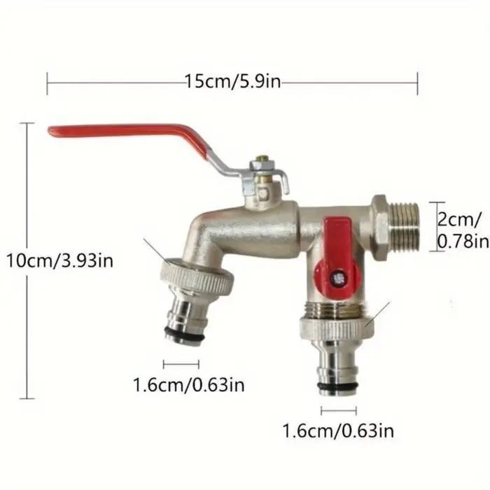 Robinet d'arrosage extérieur en alliage de zinc pour usage industriel et domestique