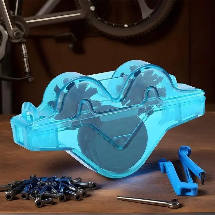 Kit de Nettoyage de Chaîne de Vélo, Outil de Nettoyage Portable pour Chaîne de Vélo, Accessoires de Vélo pour Vélo de Route, VTT et Fitness