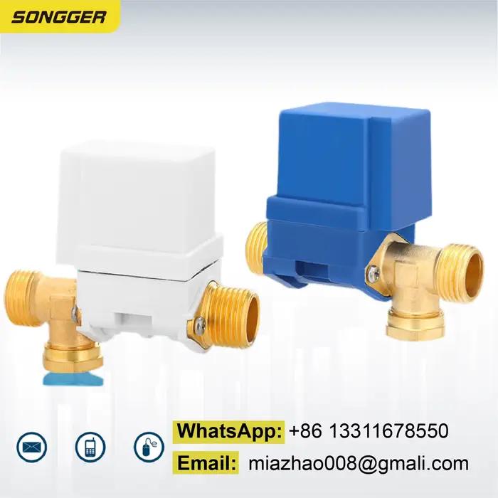Électrovanne Universelle 12V/220V pour Chauffe-Eau Solaire Contrôle Automatique de l’Eau Raccord à Visser Facile à Installer
