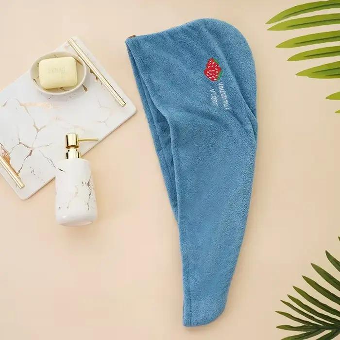 Serviette à séchage rapide pour cheveux, serviettes en microfibre, Anti-frisottis, pour cheveux secs, séchage rapide, pour filles, bonnet de douche de plage