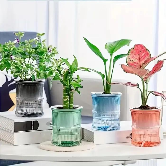 Pot de fleur hydroponique paresseux