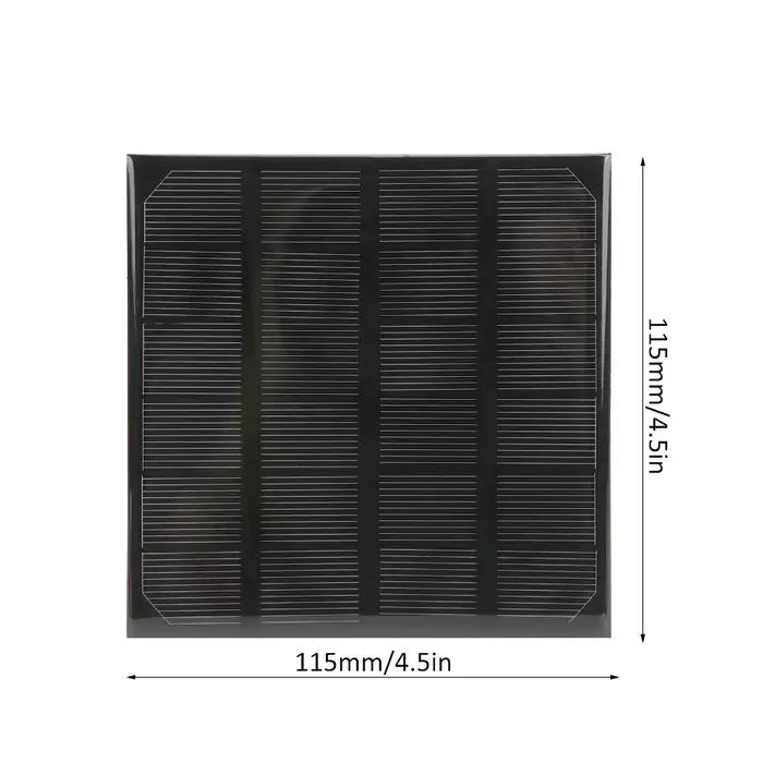 Panneau solaire monocristallin en silicium noir durable 2W 6V
