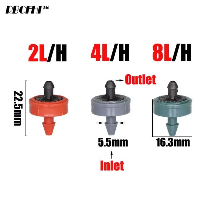 200-50pcs 2L 4L 8L pression débit Stable pelouse compenser automatique goutteur Durable Compact Flexible régulateur